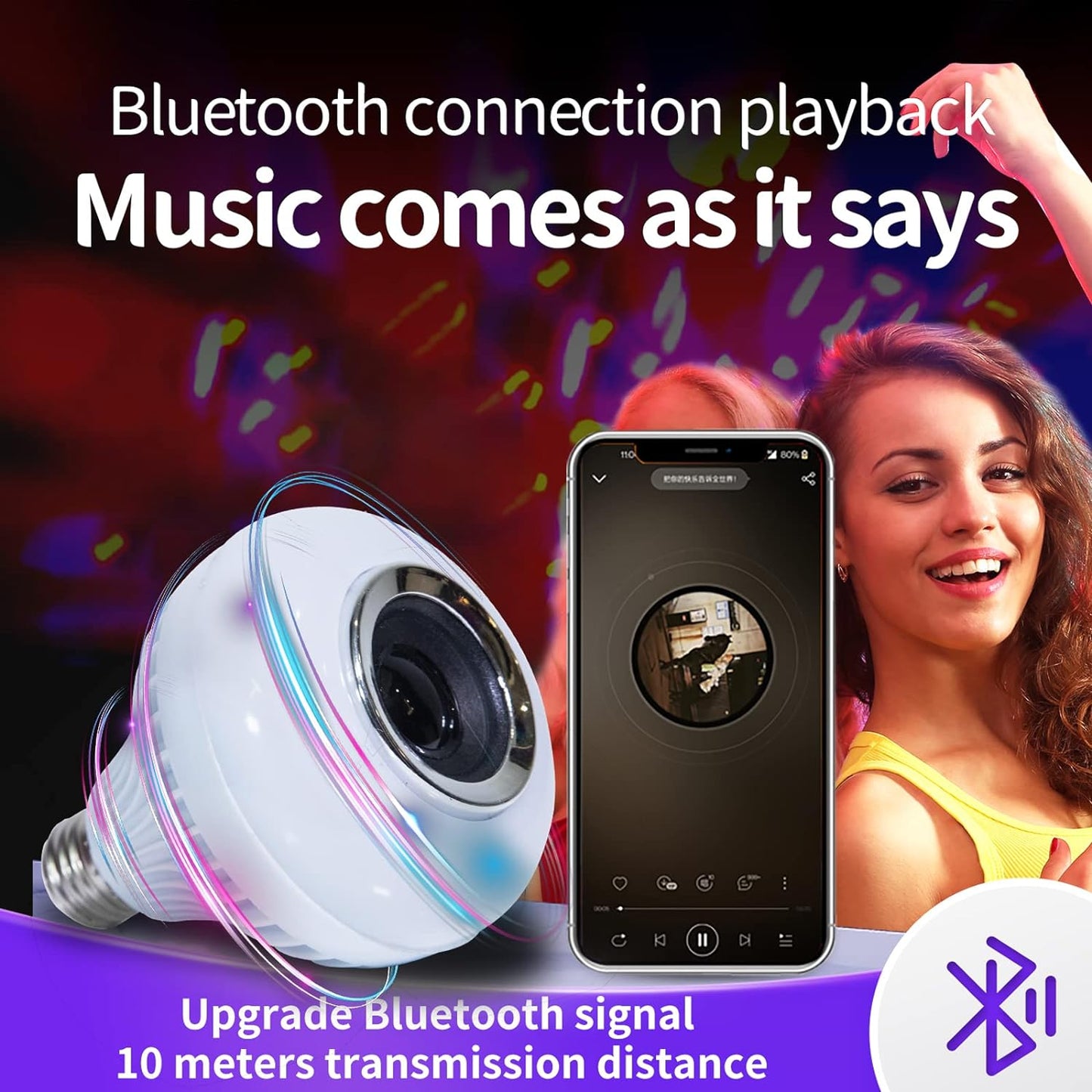 12W Bluetooth LED Music Bulb